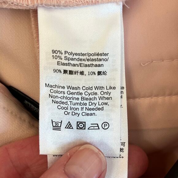 DKNY Peach Pink High Rise Boot Cut Slim Leg Careerwear Trouser Pants 12  NWT - Picture 15 of 16